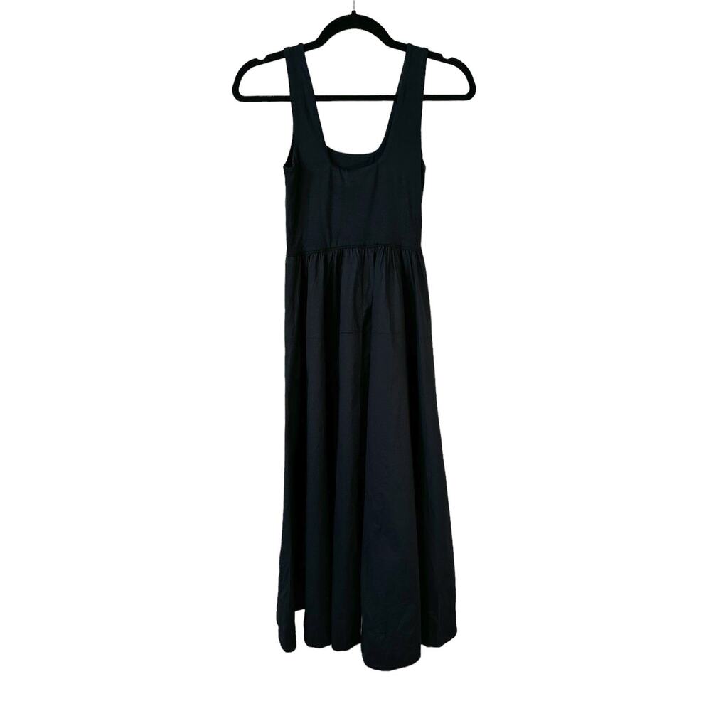 NWT Everlane Womens The Riviera Midi Dress Fit and Flare Black XXS Minimalist - Picture 4 of 15
